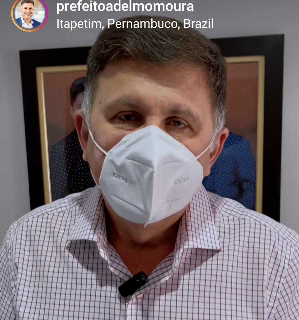 Prefeito Adelmo Moura enfrenta 3º diagnóstico positivo para a&nbsp;Covid-19