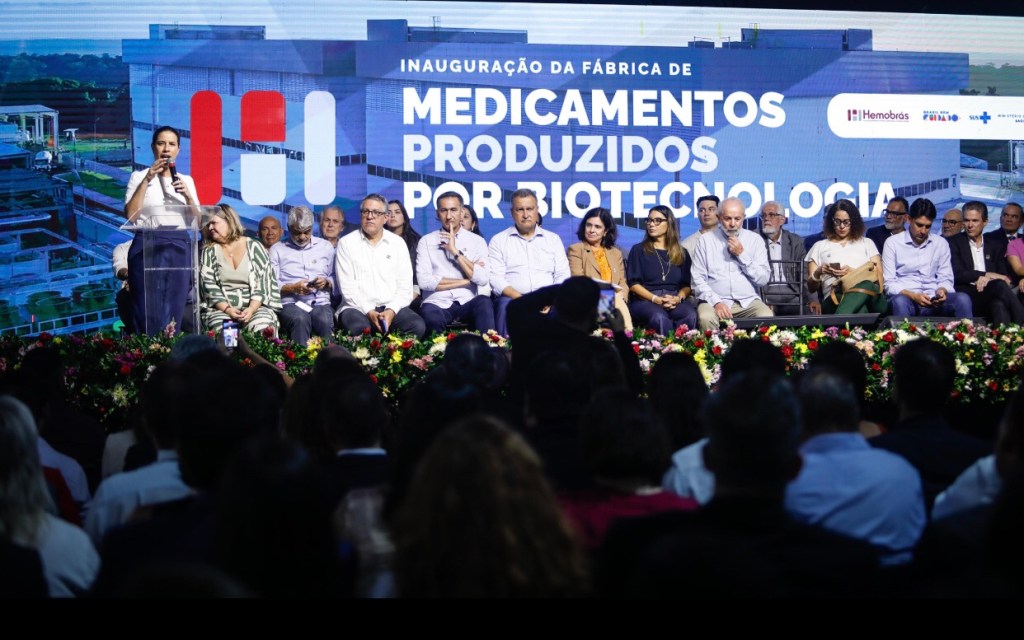 Raquel Lyra e Lula inauguram fábrica de medicamento recombinante na&nbsp;Hemobrás