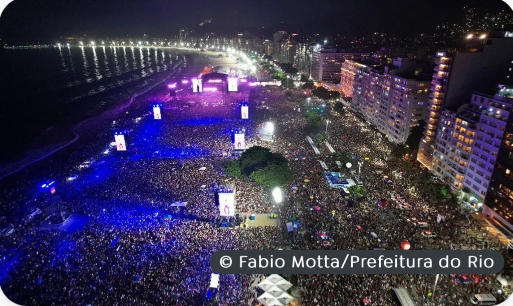 Show de Madonna reúne 1,6 milhão de pessoas em&nbsp;Copacabana