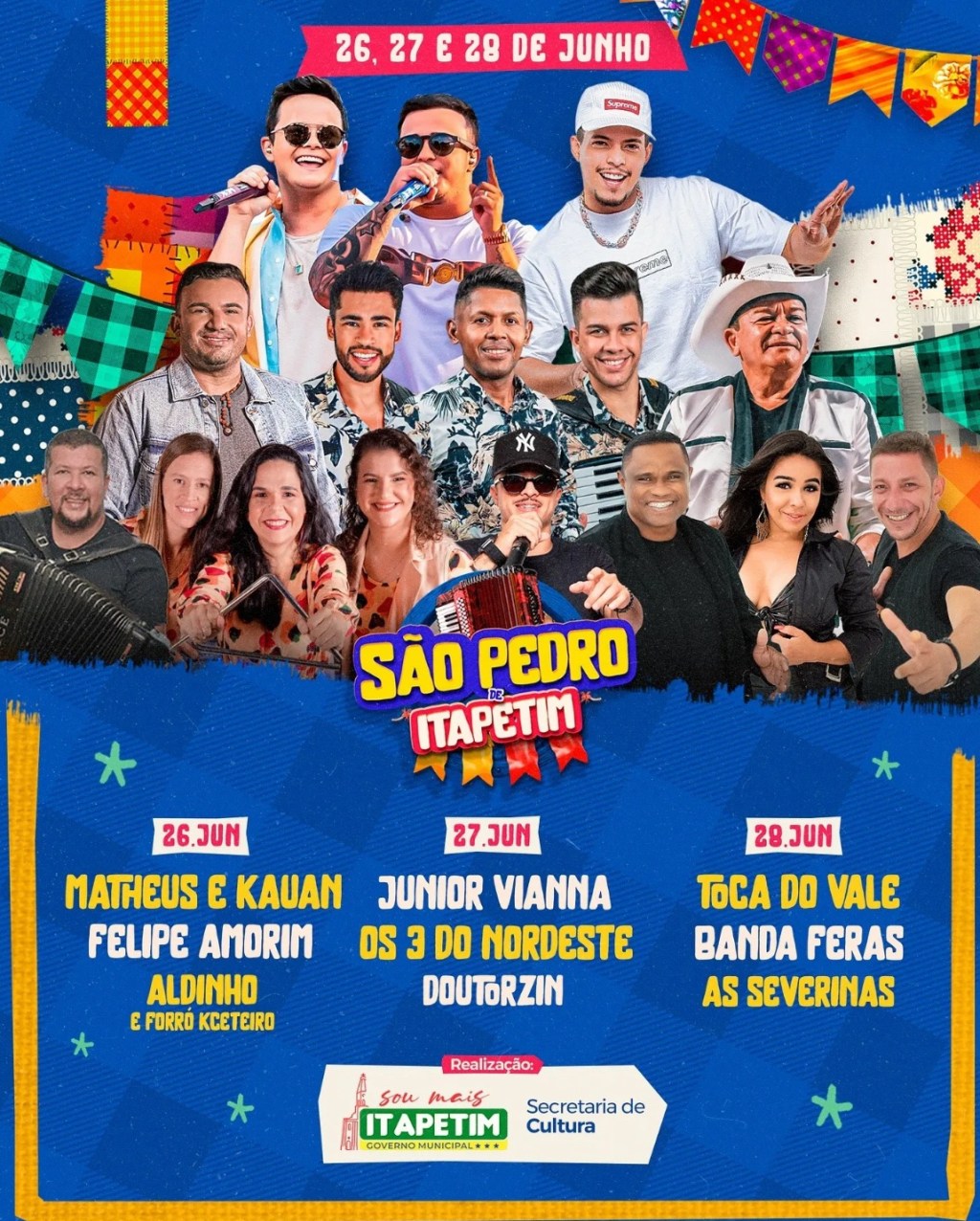 Prefeitura de Itapetim, divulga programação oficial para o São Pedro&nbsp;2024