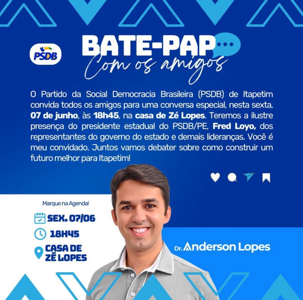 PSDB de Itapetim promove encontro para discutir o futuro da&nbsp;cidade