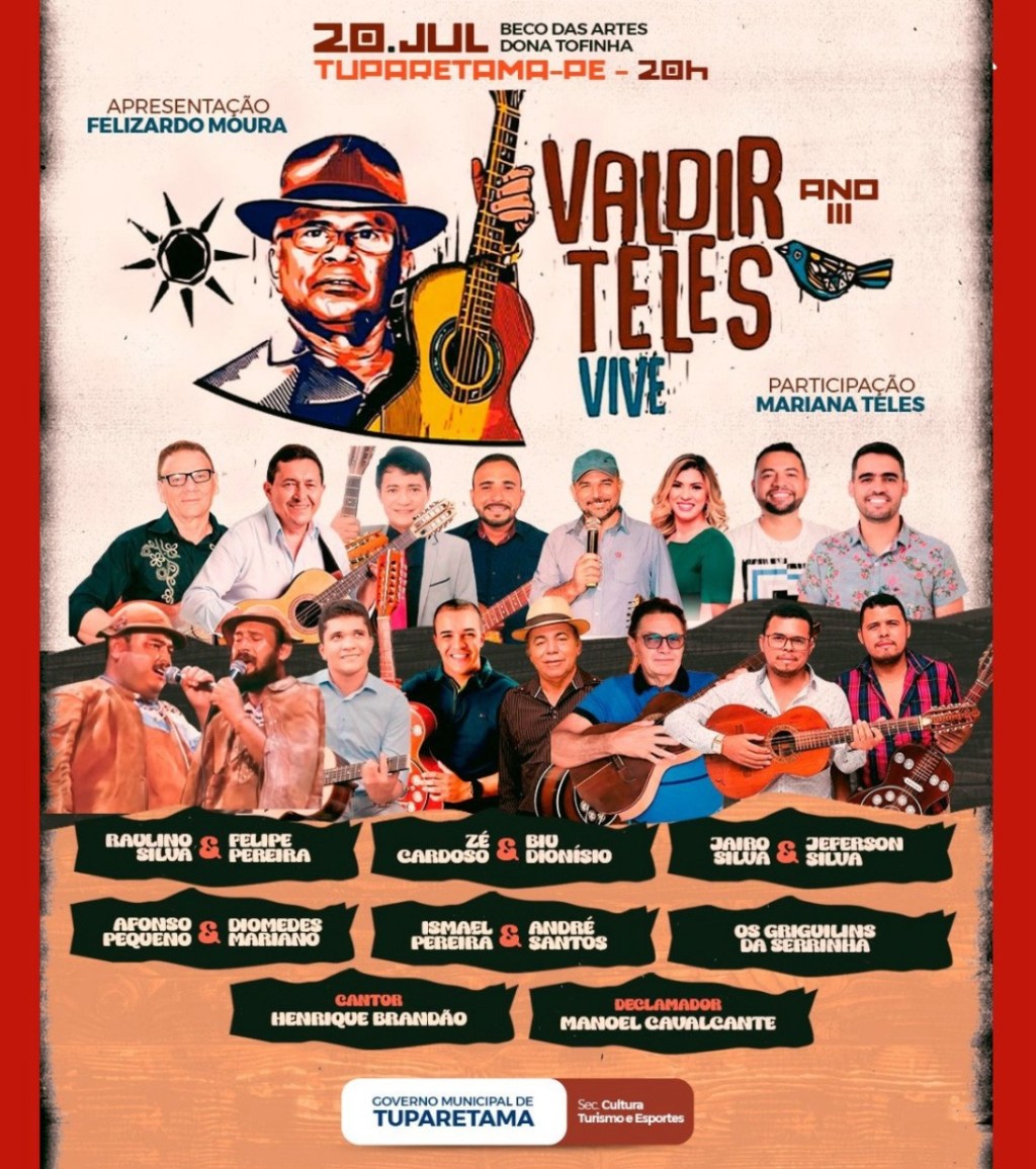Festival Valdir Teles Vive celebra a cultura do repente em&nbsp;Tuparetama