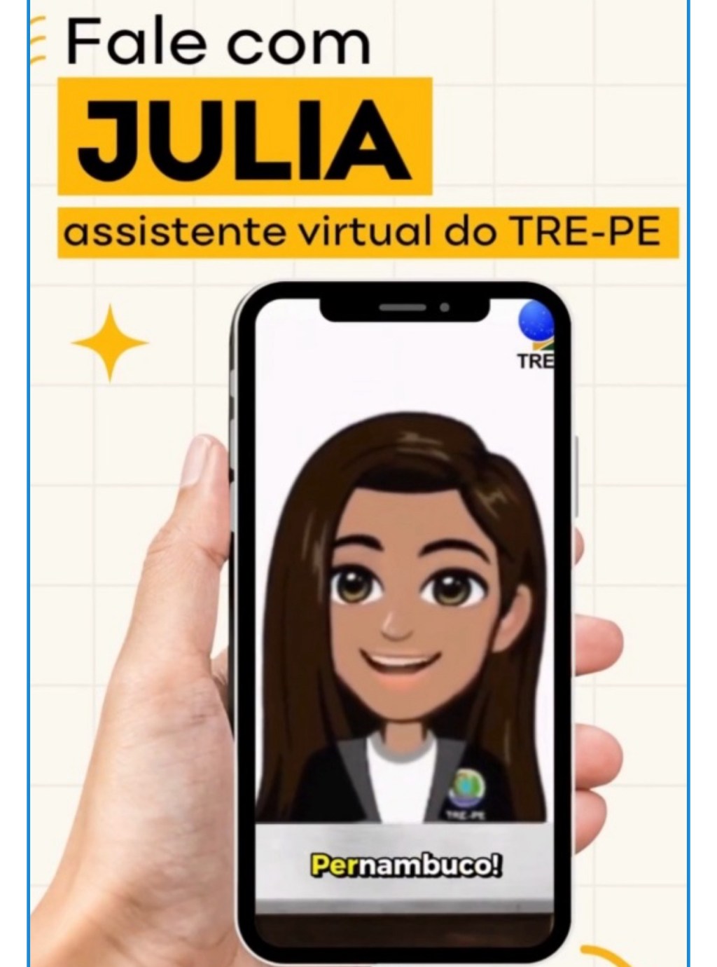 Júlia, a Chatbot do TRE-PE, facilita o acesso a informações&nbsp;eleitorais