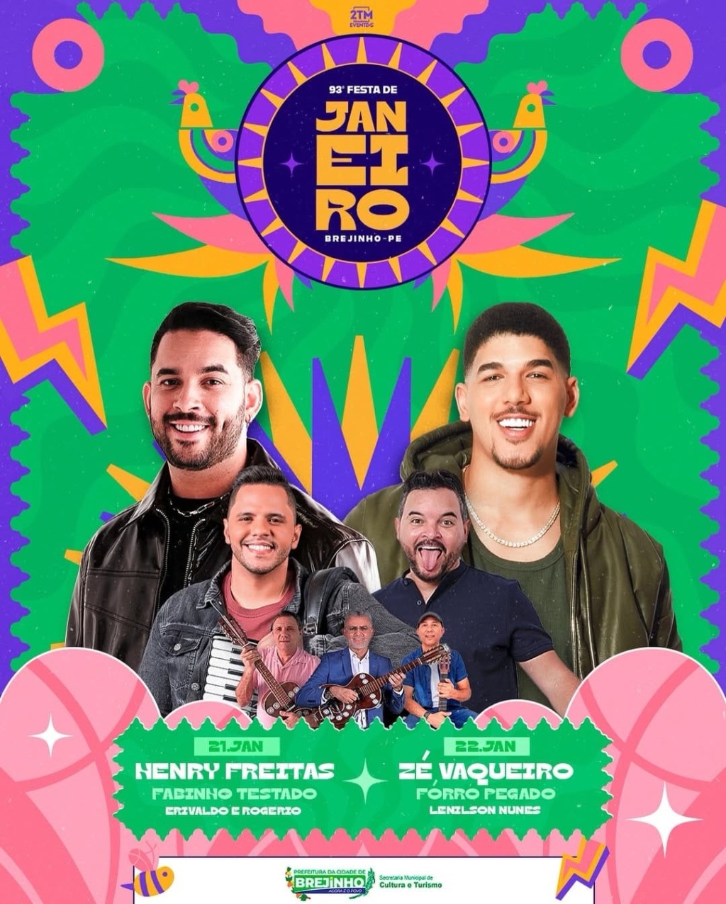 Festa de Janeiro em Brejinho chega à 93ª edição com programação&nbsp;confirmada