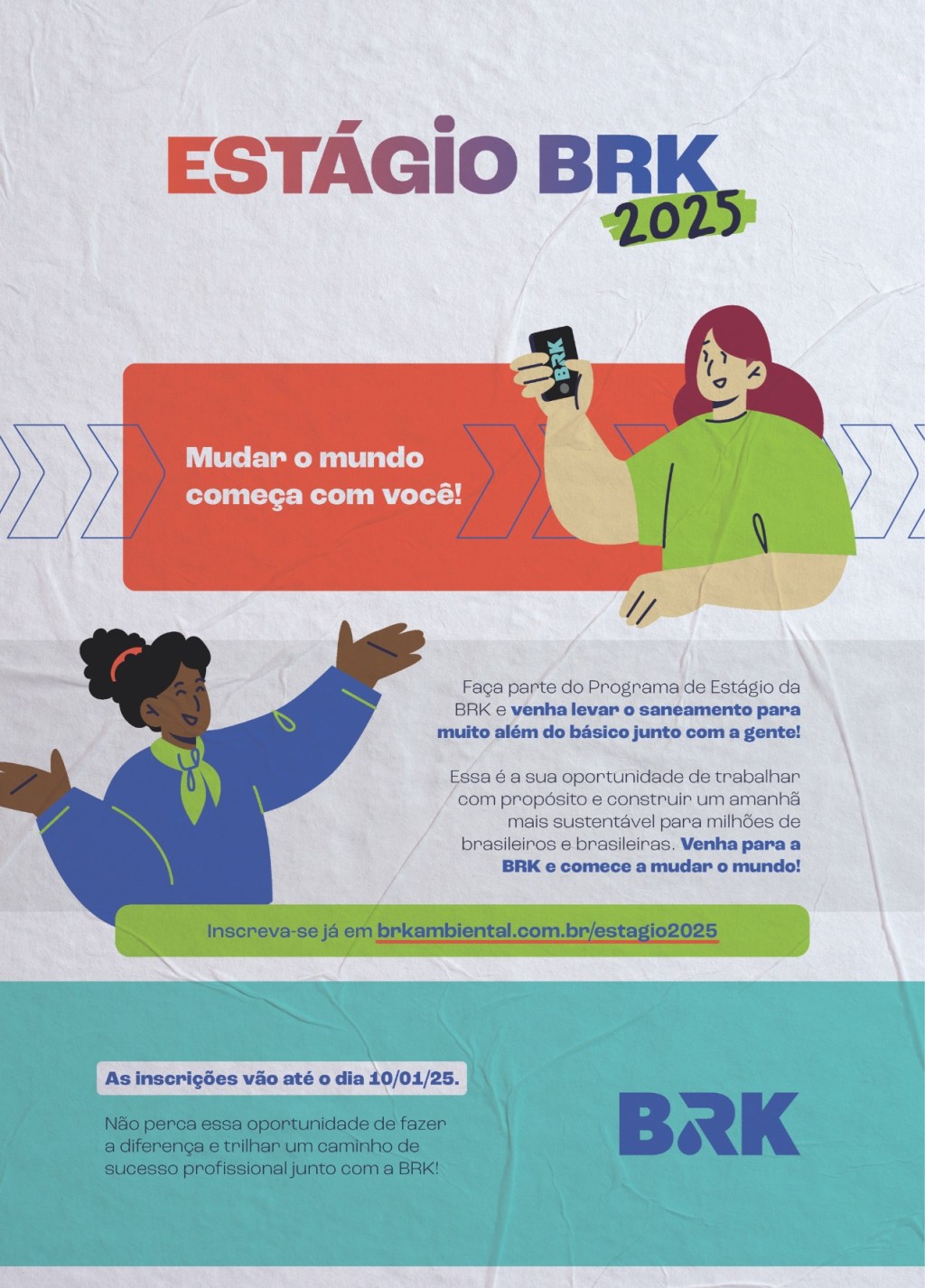 BRK abre inscrições para programa de&nbsp;estágio