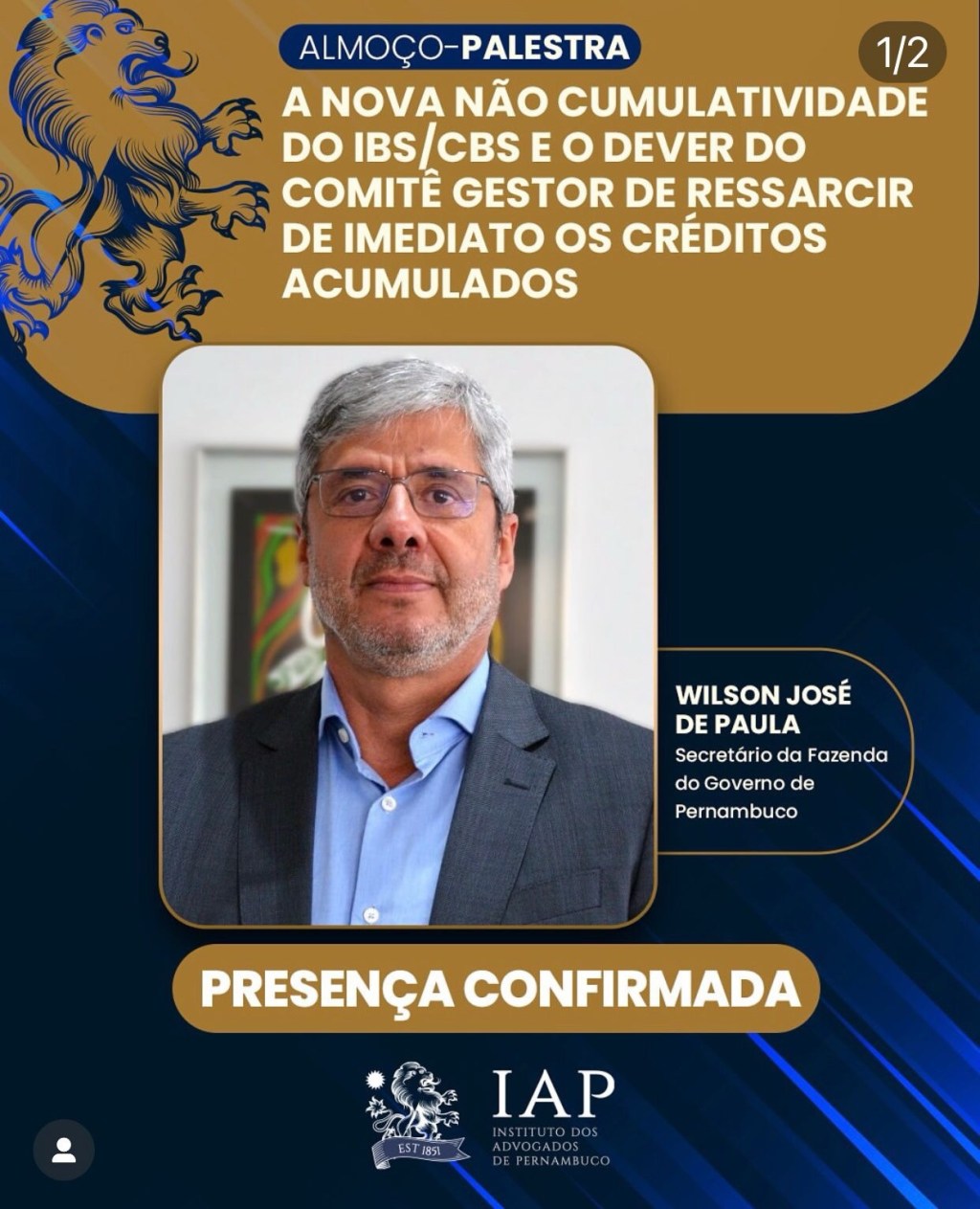 Secretário da Fazenda participa do debate realizado pelo IAP sobre&nbsp;tributação