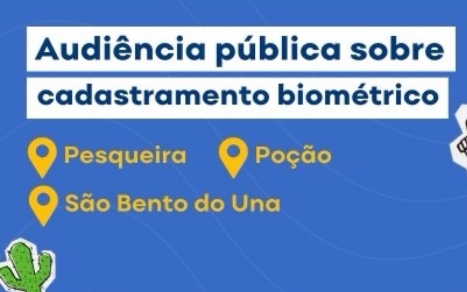 TRE-PE realiza audiências públicas sobre cadastramento biométrico em mais três municípios do&nbsp;Agreste