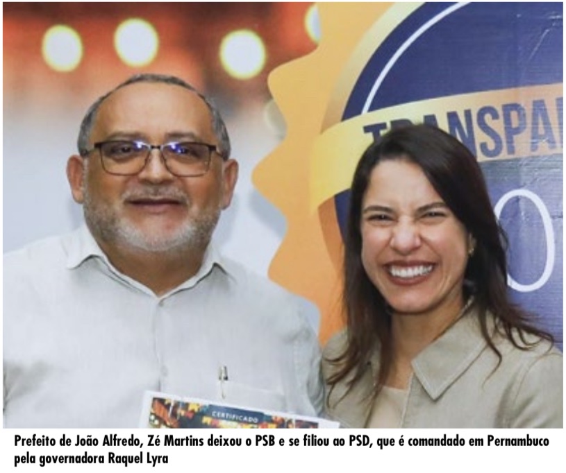 PSD de Raquel tira mais um prefeito do PSB e chega a 71 em&nbsp;Pernambuco