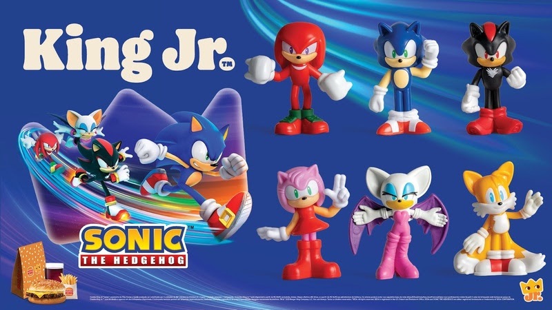 Sonic pisa fundo e volta ao Burger King com brinquedos&nbsp;especiais