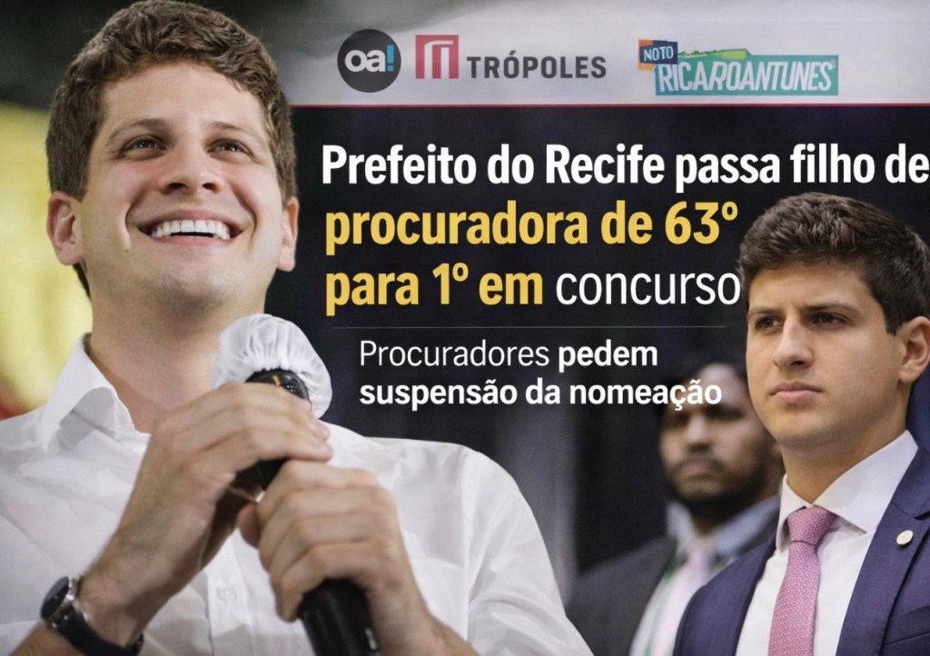 João Campos entra 2026 com “pé esquerdo”: caso sobre nomeação de procurador ganha repercussão nacional e expõe Recife ao escrutínio do&nbsp;país