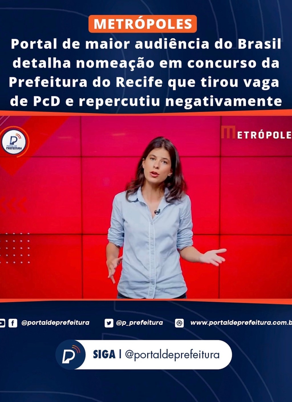 Portal Metrópoles amplia repercussão sobre polêmica envolvendo João Campos e retirada de vaga destinada a PCD em concurso no&nbsp;Recife