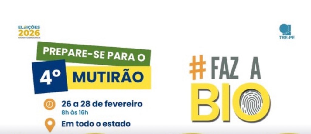 TRE-PE promove o 2º mutirão de biometria de&nbsp;2026