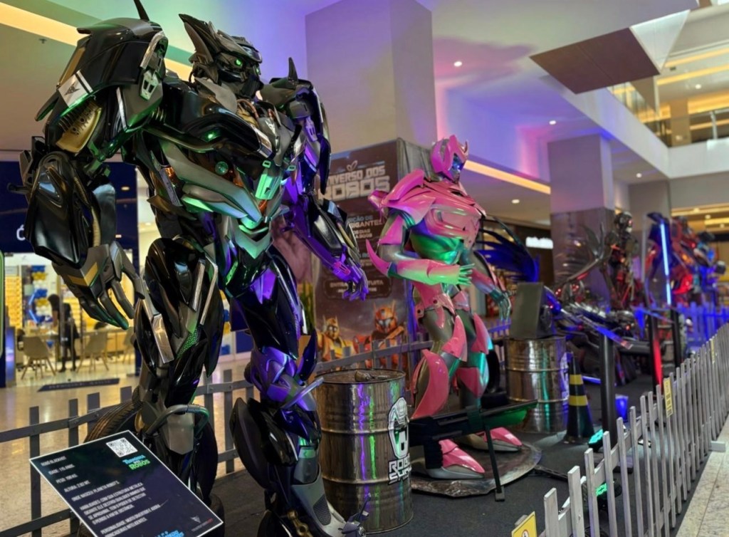 Universo dos Robôs traz gigantes tecnológicos e atrações interativas ao Shopping Patteo&nbsp;Olinda