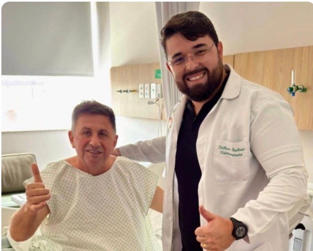 Ex-prefeito de Itapetim comemora sucesso de cirurgia no joelho e início da&nbsp;fisioterapia