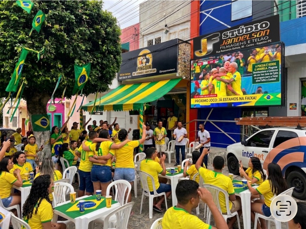 Camarote do Pinguim une samba, gastronomia e telão para a estreia do Brasil na Copa em São José do&nbsp;Egito