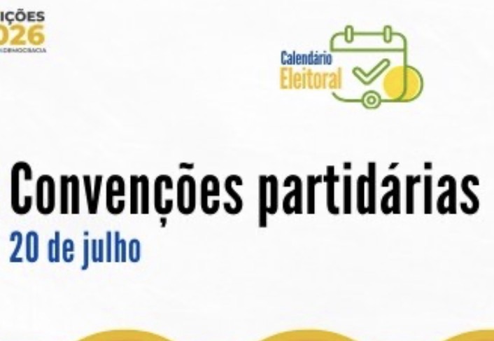 Convenções partidárias para escolha de candidatos começam nesta segunda-feira (20)